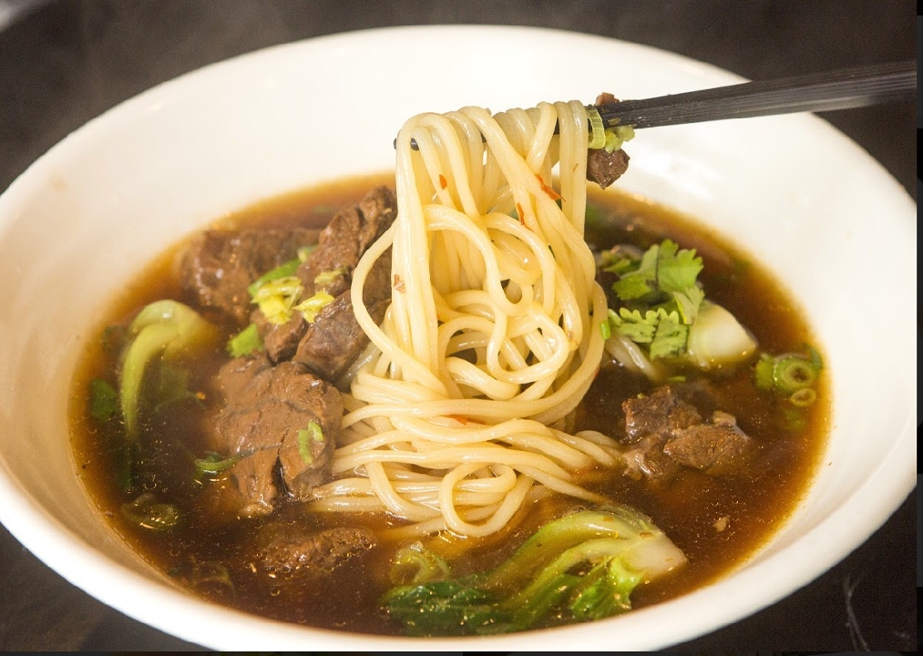 Order Taiwan Beef Noodle Soup food online from Shang Noodle store, Chicago on bringmethat.com