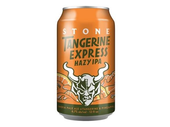 Order Stone Tangerine Express Hazy IPA - 6x 12oz Cans food online from American Spirits Beverage Co store, Dallas on bringmethat.com