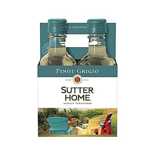 Order Sutter Home Pinot Grigio (4PK 187 ML) 84208 food online from Bevmo! store, Torrance on bringmethat.com