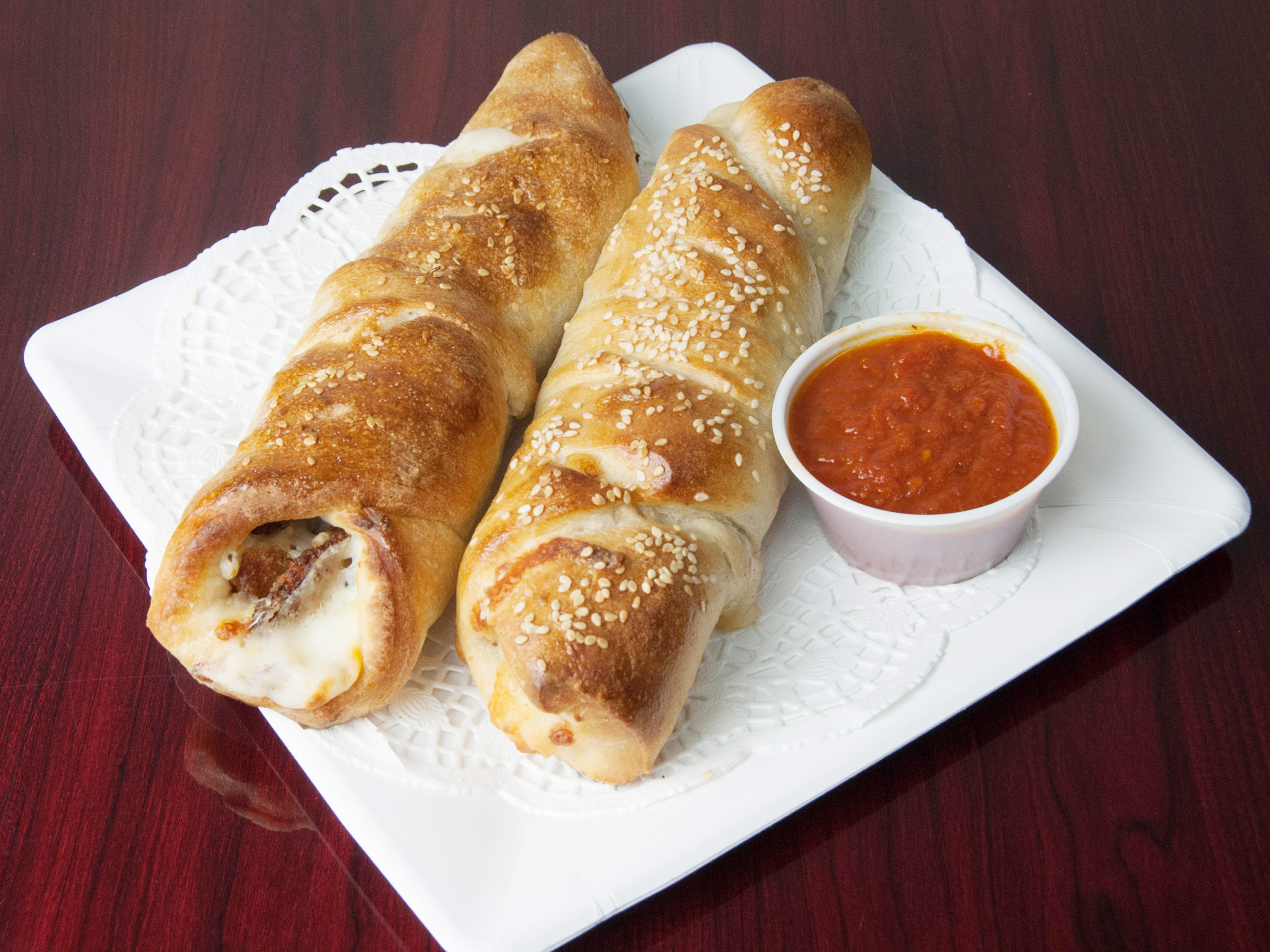 Order Sausage and Peppers Roll food online from Pepo's Pizza store, New York on bringmethat.com
