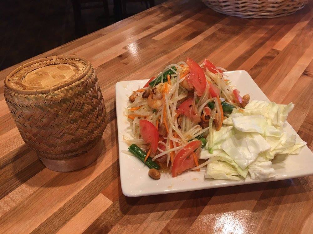 Order Silver Noodle Salad "Yum Woon Sen"  food online from La Thai Cuisine store, Scottsdale on bringmethat.com