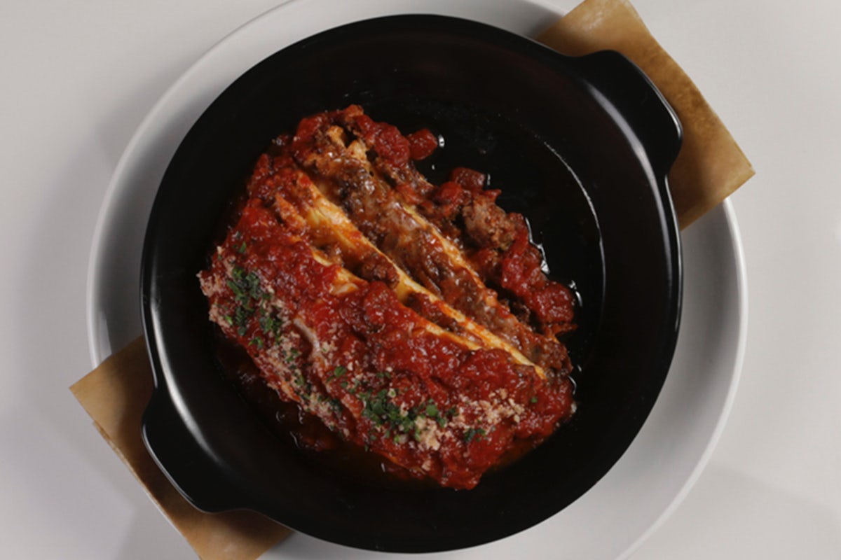 Order LASAGNA BOLOGNESE food online from Romanos Macaroni Grill store, Fort Worth on bringmethat.com