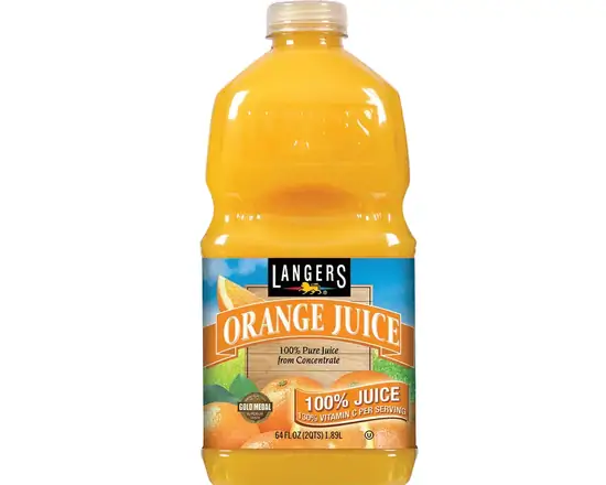 Order Langers Orange 100% Juice (64 oz) food online from Sousa Wines & Liquors store, Mountain View on bringmethat.com