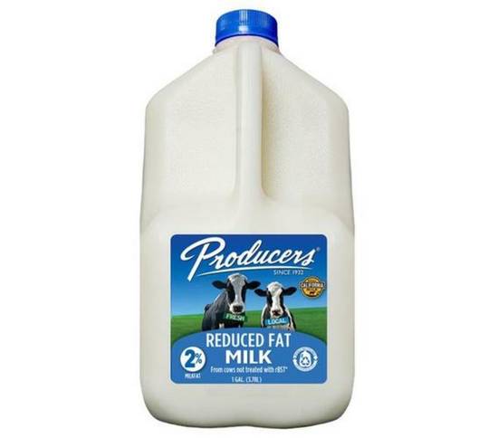 Order Producers Reduced Fat Milk - Gallon food online from IV Deli Mart store, Goleta on bringmethat.com