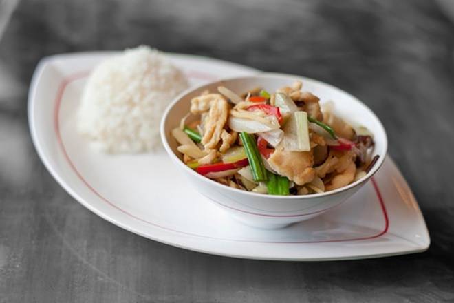 Order 26) Pad Ginger (V) food online from Thai by Thai - Sterling store, Sterling on bringmethat.com
