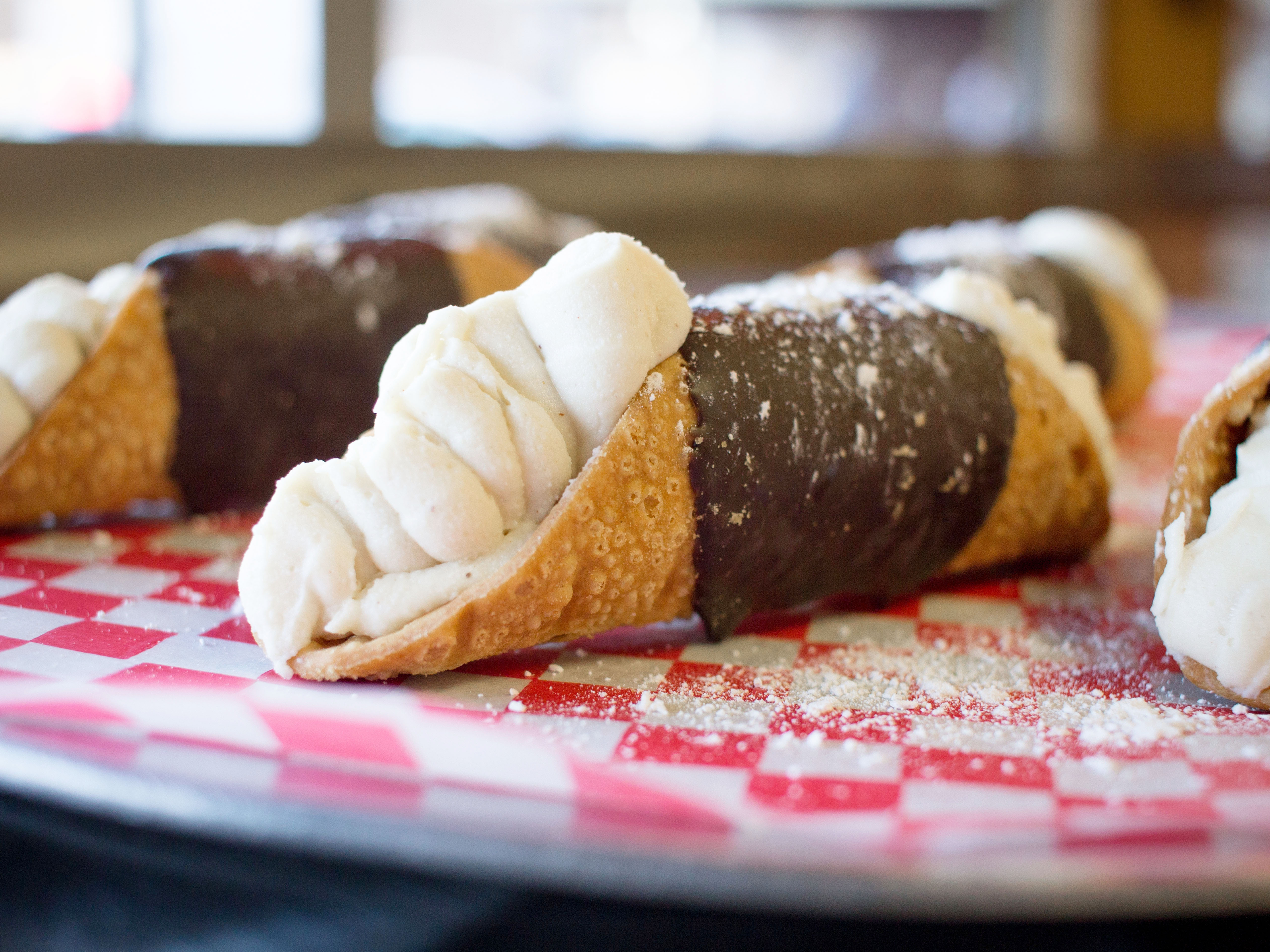 Order Chocolate Chip Cannoli food online from Italian Village Pizza store, Pittsburgh on bringmethat.com