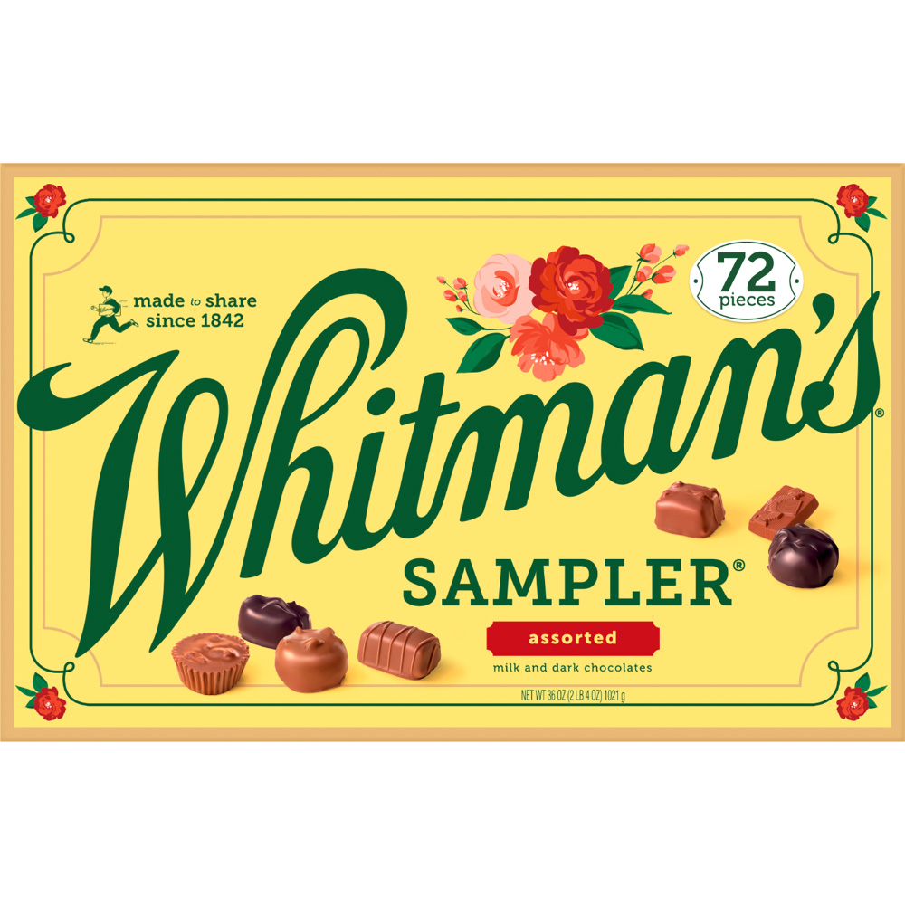 Order Whitman's Assorted WOW Sampler Box, 36oz - 72 ct food online from Bartell store, Edmonds on bringmethat.com