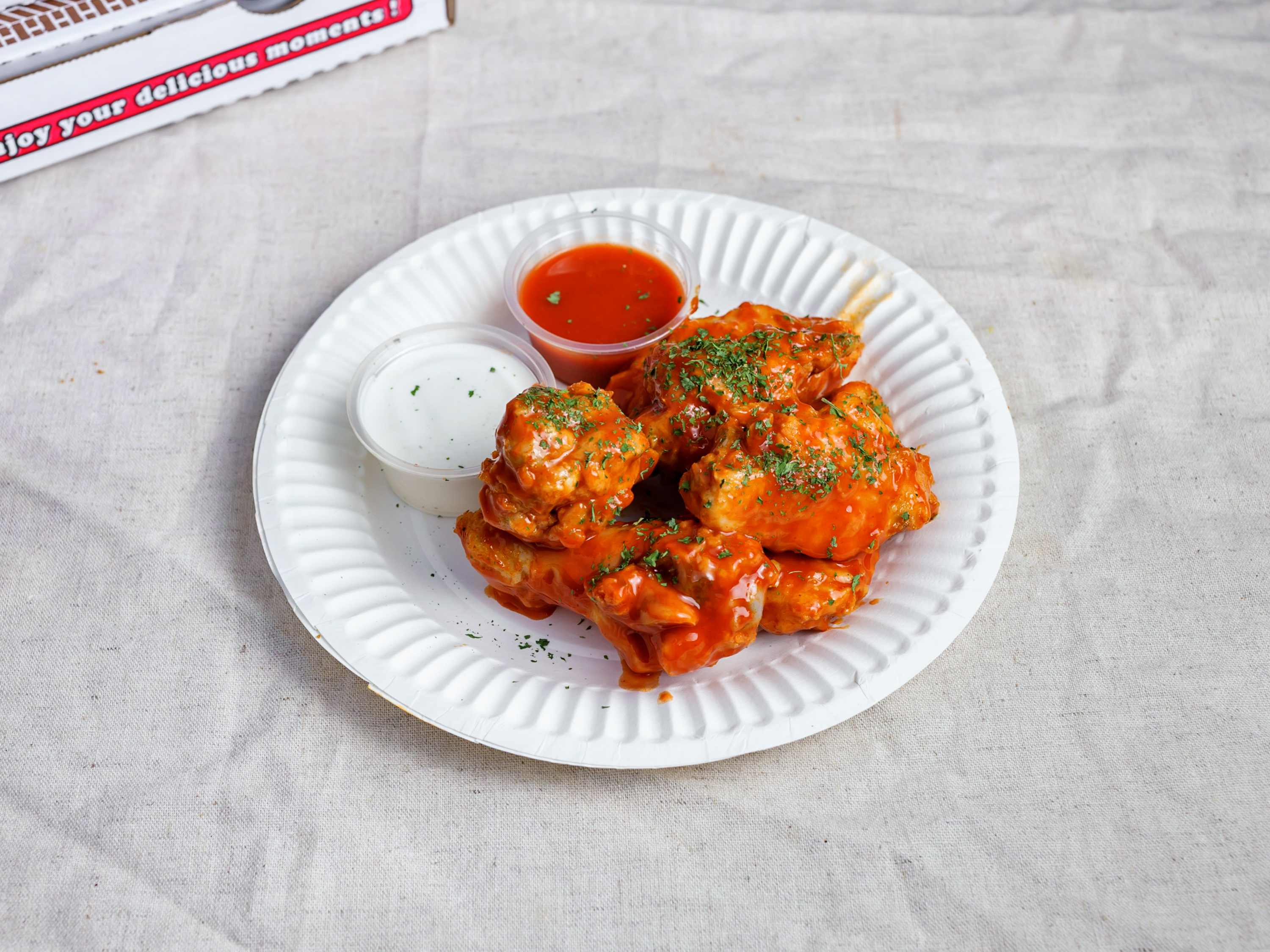 Order Spicy And Baked Buffalo Wings food online from Big Daddy Cheese Steak store, San Francisco on bringmethat.com