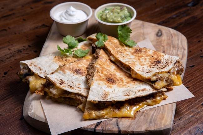 Order Quesadilla Platter food online from Southern Chicken store, Morganville on bringmethat.com