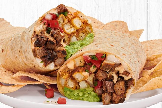 Order California Burrito with Grilled, USDA-Choice Steak food online from Rubio's store, San Clemente on bringmethat.com