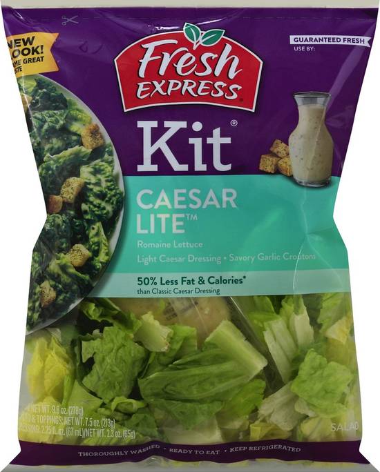 Order Fresh Express · Caesar Lite Salad Kit (1 kit) food online from Albertsons Express store, Watauga on bringmethat.com
