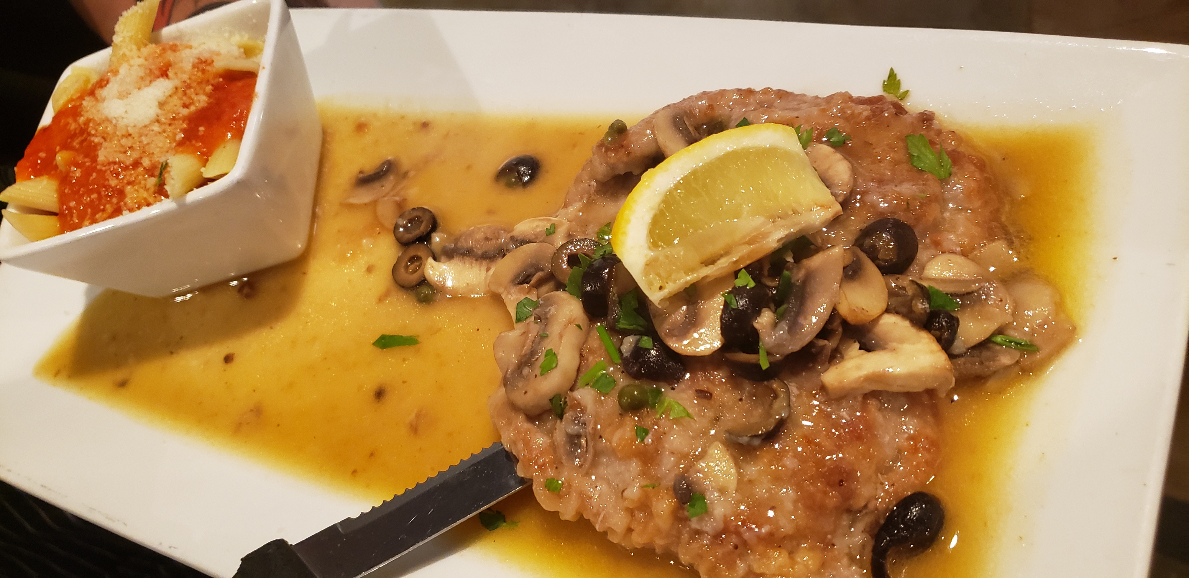 Order Veal Piccata food online from Dominic's Ristorante Italiano store, Cypress on bringmethat.com