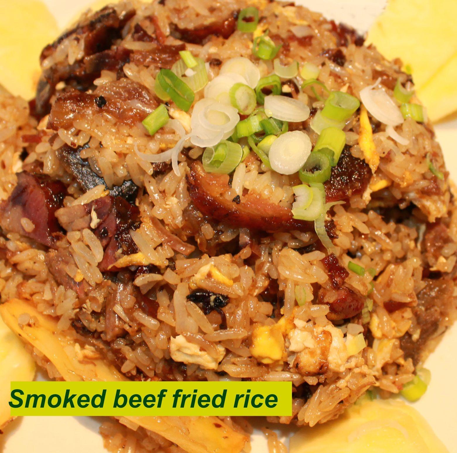 Order Smoked Brisket Fried Rice food online from Tong Thai Restaurant store, San Antonio on bringmethat.com