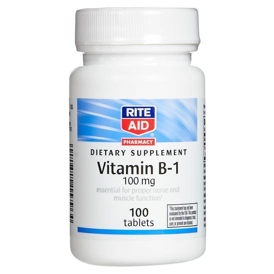 Order Rite Aid Vitamin B1 100mg (100 ct) food online from Rite Aid store, Palm Desert on bringmethat.com