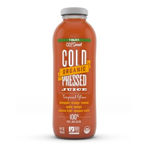 Order 7-Select Organic Cold Pressed Tropical Glow 14oz food online from 7-Eleven store, Mesa on bringmethat.com
