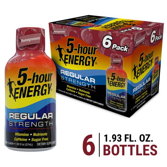 Order 5 Hour Energy Shot Pomegranate 1.93 oz (1.93 oz x 6 ct) food online from Rite Aid store, BUTLER on bringmethat.com