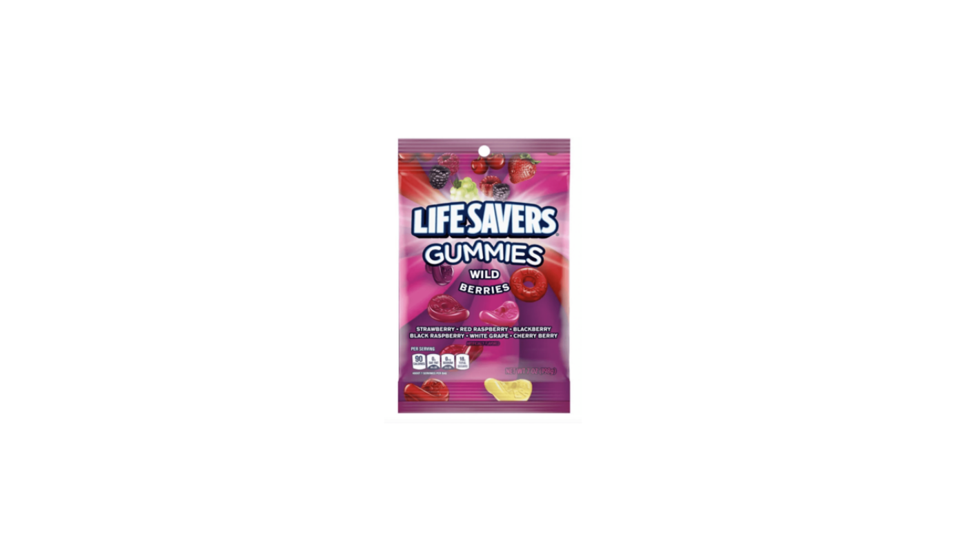 Order Lifesavers Wildberry Gummies 7 oz. Candy  food online from Luv Mart store, Santa Cruz on bringmethat.com