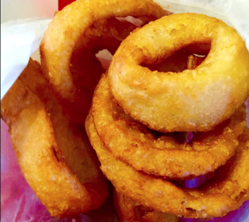 Order Beer Battered Onion Rings food online from Big Mouth Burgers store, San Francisco on bringmethat.com