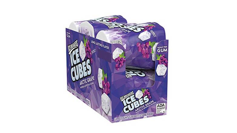 Order Ice Breakers Ice Cubes Arctic Grape Flavored Sugar Free Chewing Gum food online from Exxon Constant Friendship store, Abingdon on bringmethat.com