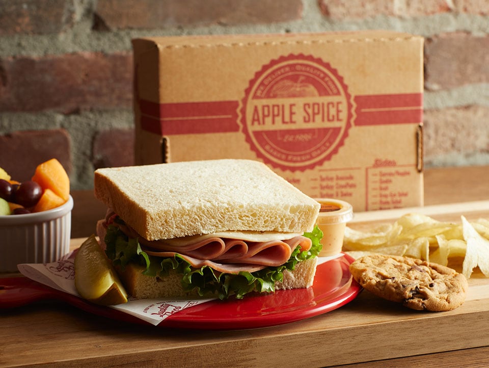 Order Ham and Havarti Classic Sandwich Box Lunch food online from Apple Spice Box Lunch Delivery & Catering Cleveland Oh store, Garfield Heights on bringmethat.com