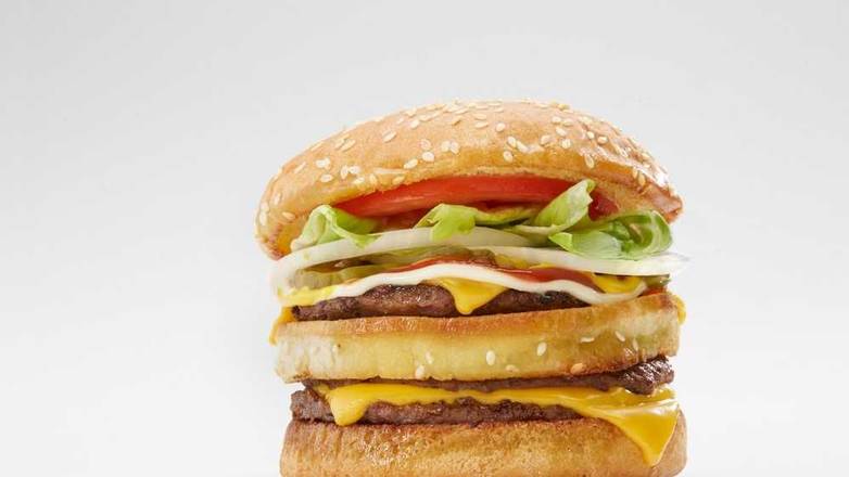 Order Beefy Double Burger food online from Halo Burger store, Burton on bringmethat.com