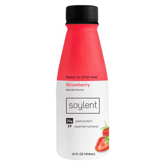 Order Soylent Complete Nutrition Protein Meal Replacement Shake, Strawberry, 14 oz food online from Everyday Needs by Gopuff store, Akron on bringmethat.com