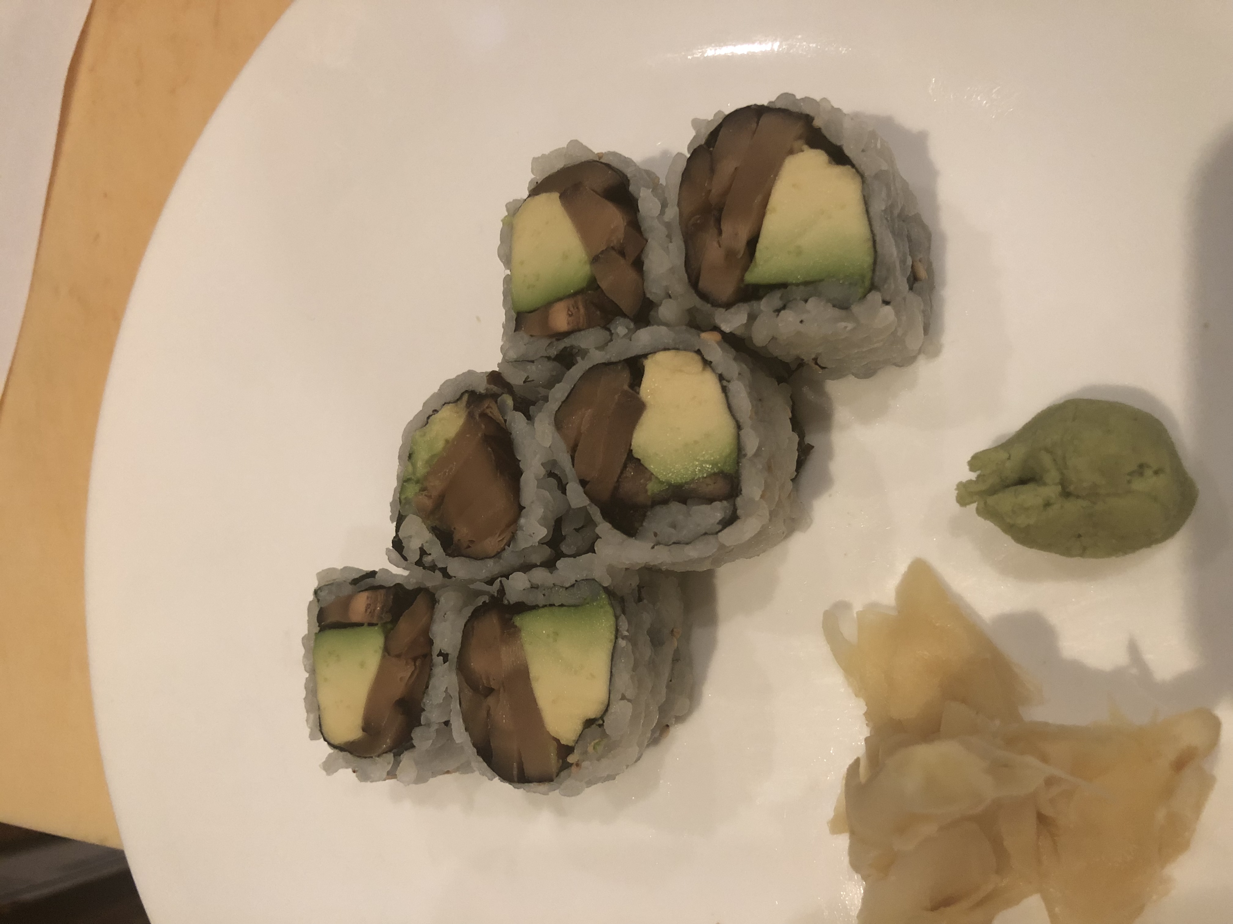 Order 181. Shitaki Avocado Roll food online from Yummy sushi store, New York on bringmethat.com