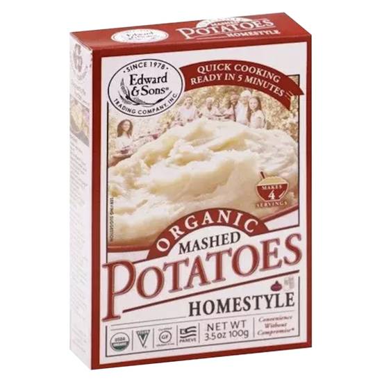 Order Edward & Sons Organic Homestyle Mashed Potatoes Gluten Free 3.5oz food online from Everyday Needs by Gopuff store, Chicago on bringmethat.com