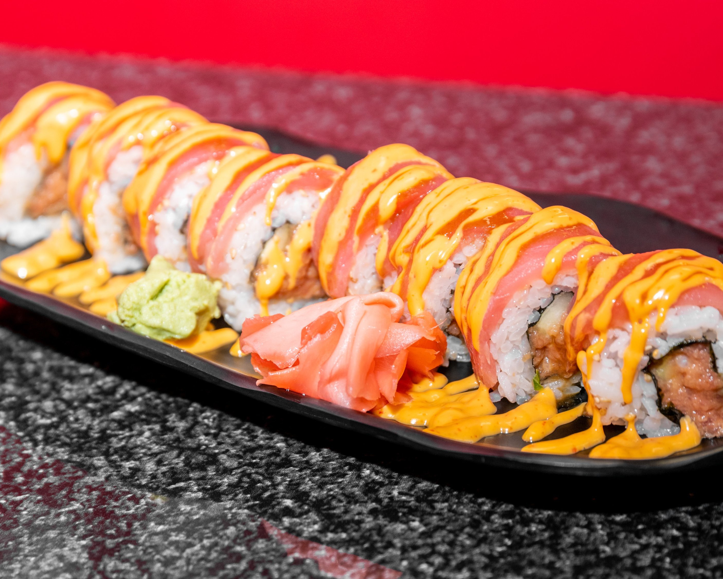 Order Spicy Tuna Roll with Tuna and Spicy Mayo  food online from Tonkotsu House Ramen store, El Monte on bringmethat.com