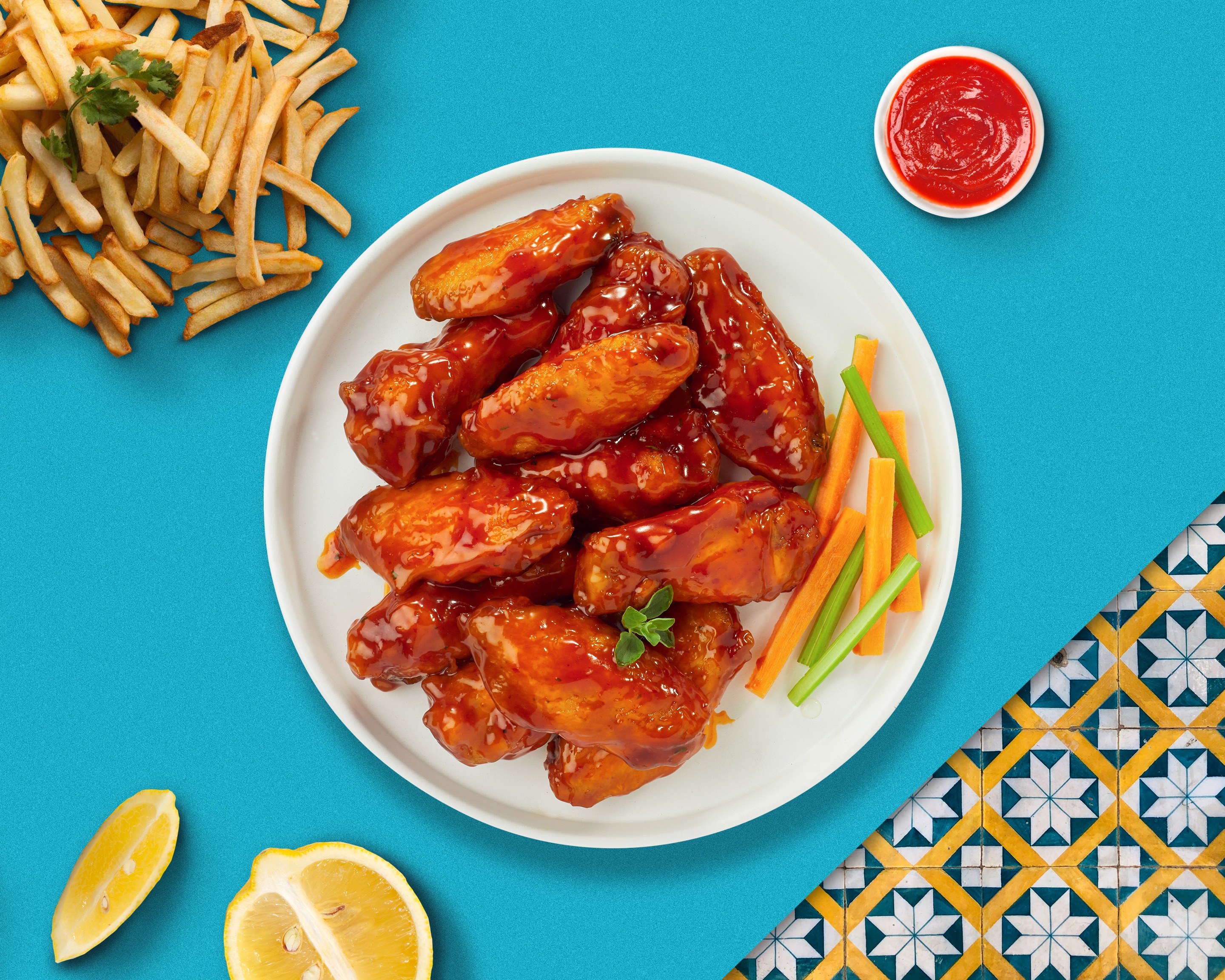 Order Flamin' Hot Wings food online from Saucy Wing Pose store, Nashville on bringmethat.com