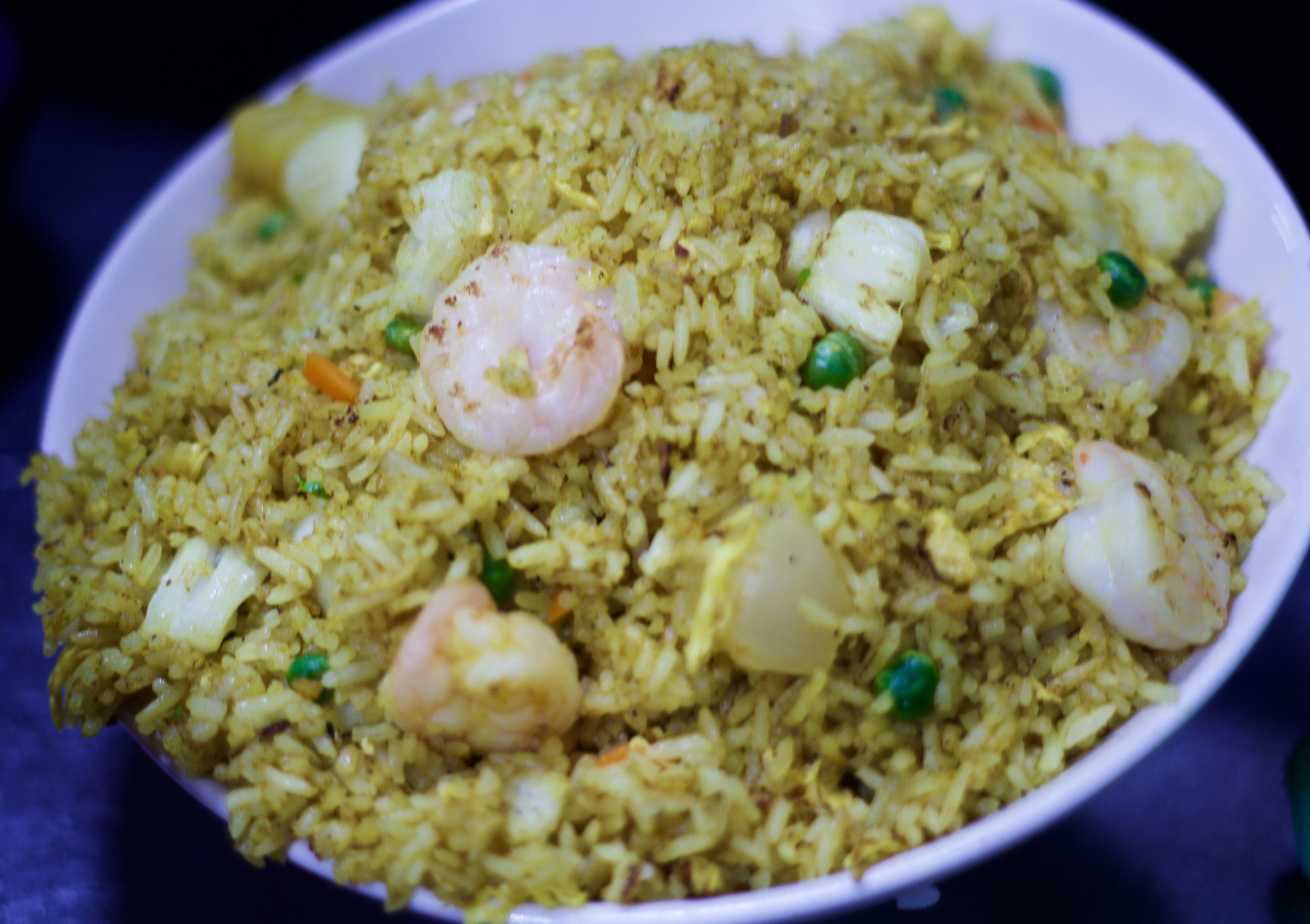 Order Shrimp and Scallop Pineapple Fried Rice food online from Nancy Chang store, Worcester on bringmethat.com
