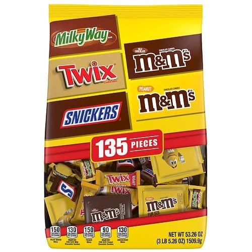 Order Mars Chocolate Halloween Candy, Milky Way, Twix, M&M's, Snickers, XXL Variety Bag - 53.26 oz food online from Walgreens store, Southlake on bringmethat.com