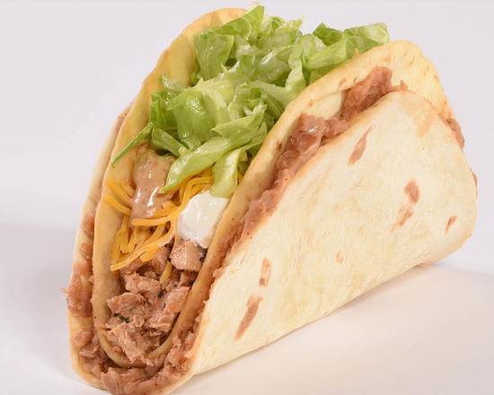 Order Double Crunch Chicken Taco food online from Amigos/Kings Classic store, Omaha on bringmethat.com