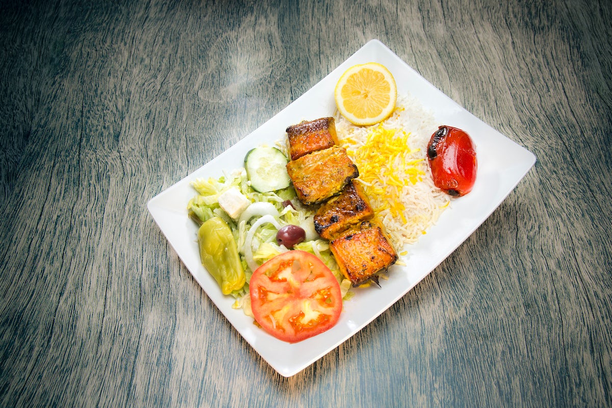 Order Salmon Kabob food online from Moby Dick House of Kabob store, Fairfax on bringmethat.com