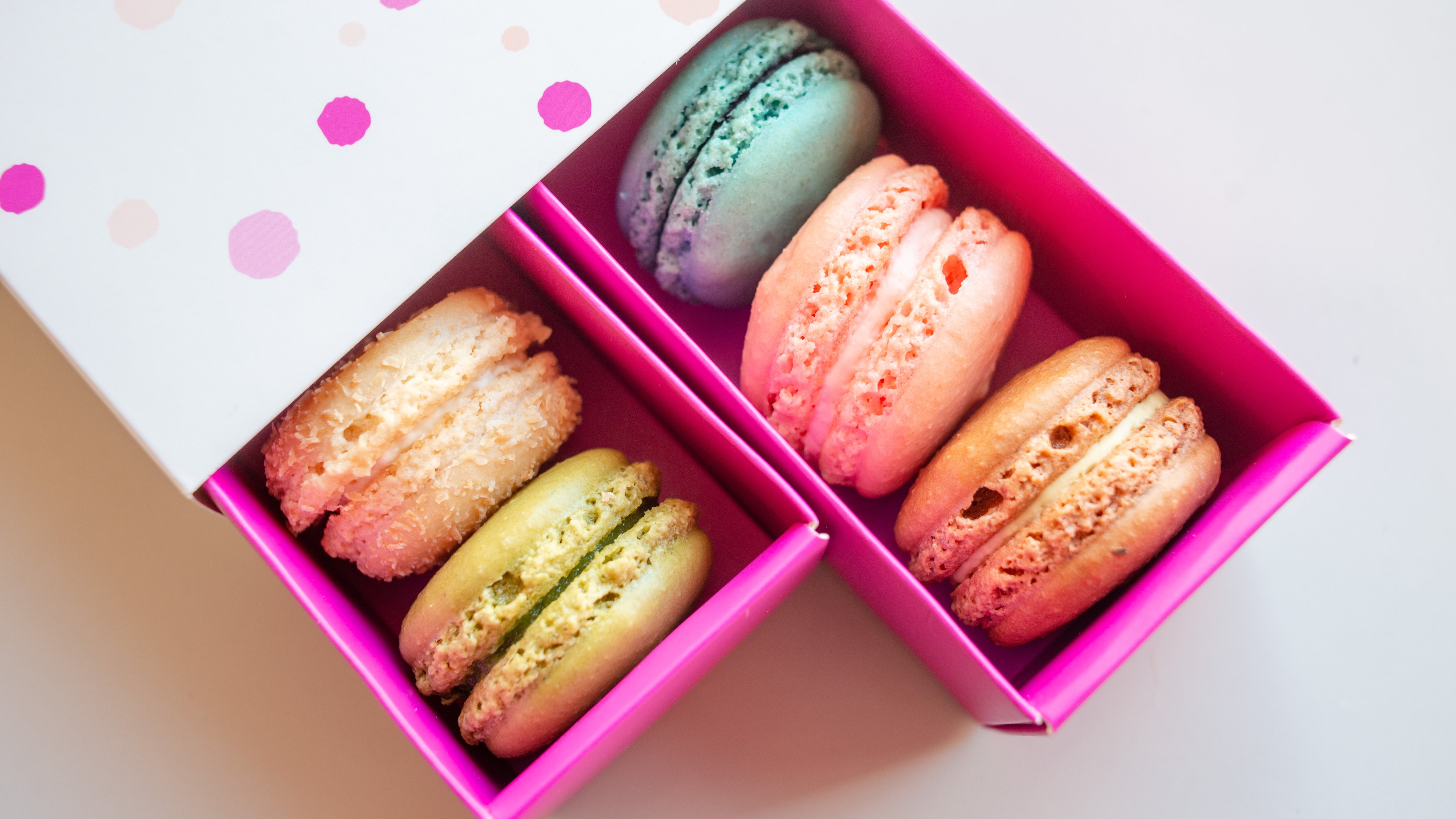 Order Gift Box of 12 Macarons food online from Le Macaron French Pastries store, Liberty Township on bringmethat.com
