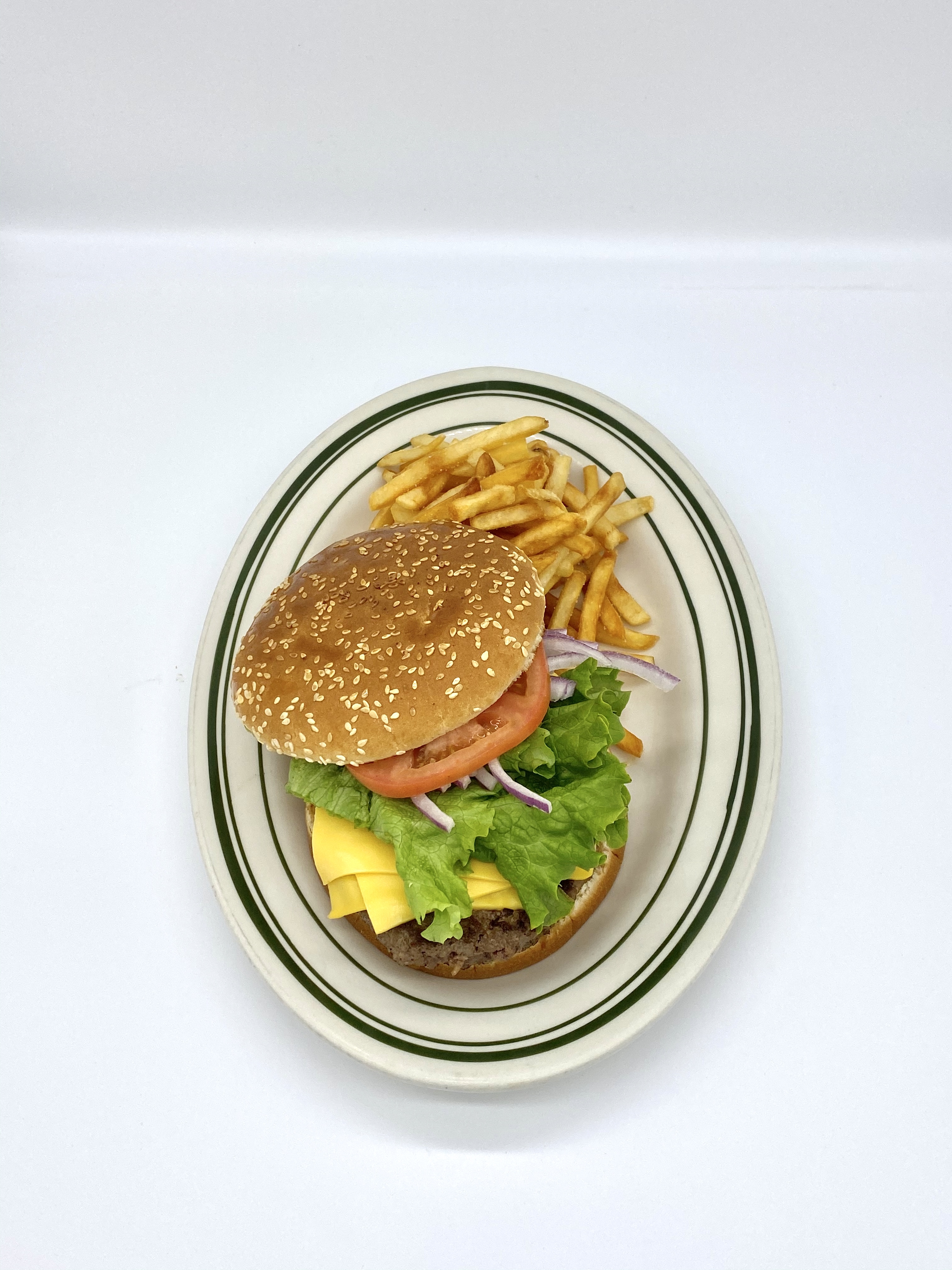 Order Cheese Burger combo food online from Tacos Y Jugos Genesis store, Elmhurst on bringmethat.com