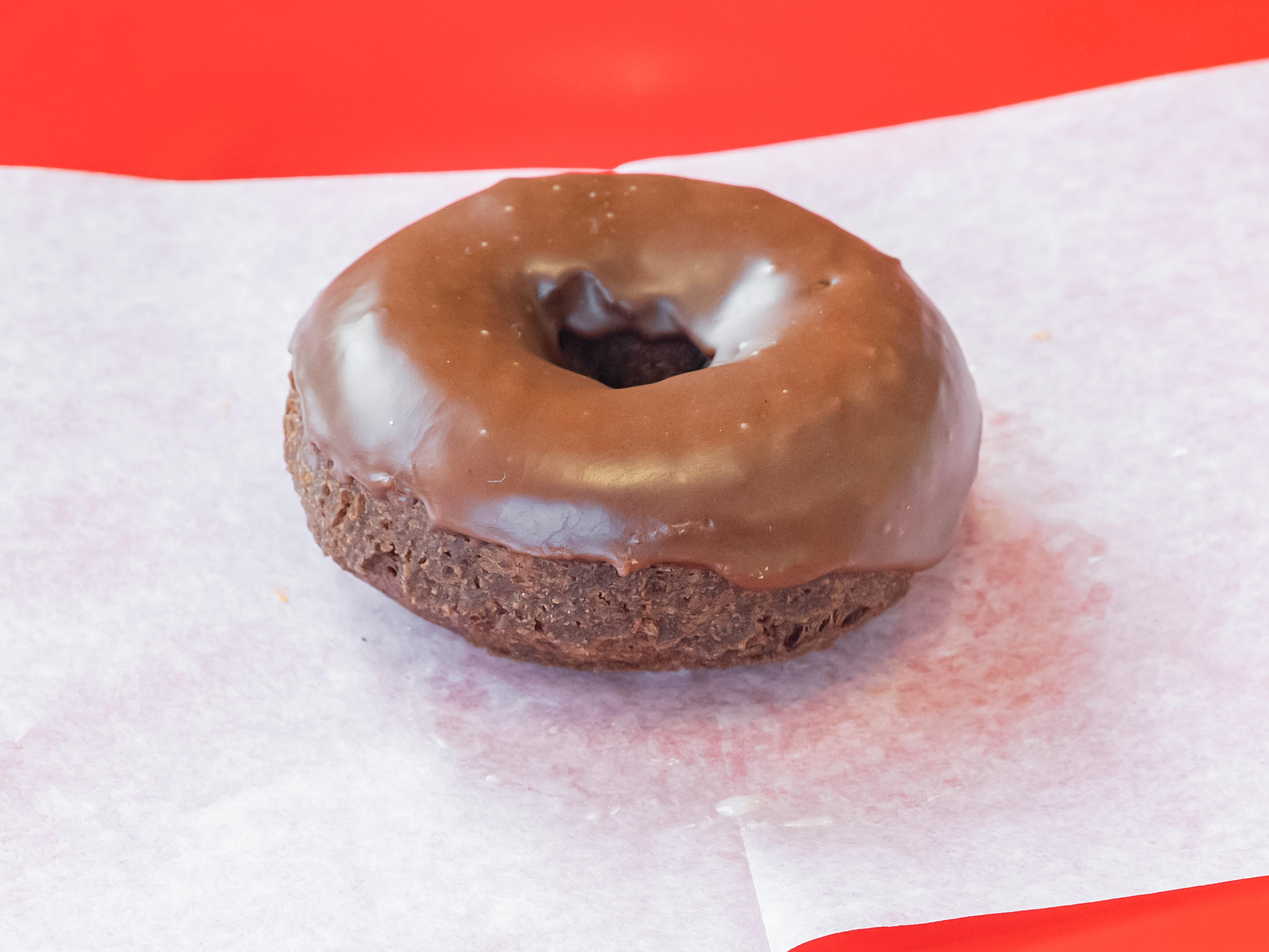 Order 20. Double Chocolate Donut food online from Donut Chef store, Roseville on bringmethat.com