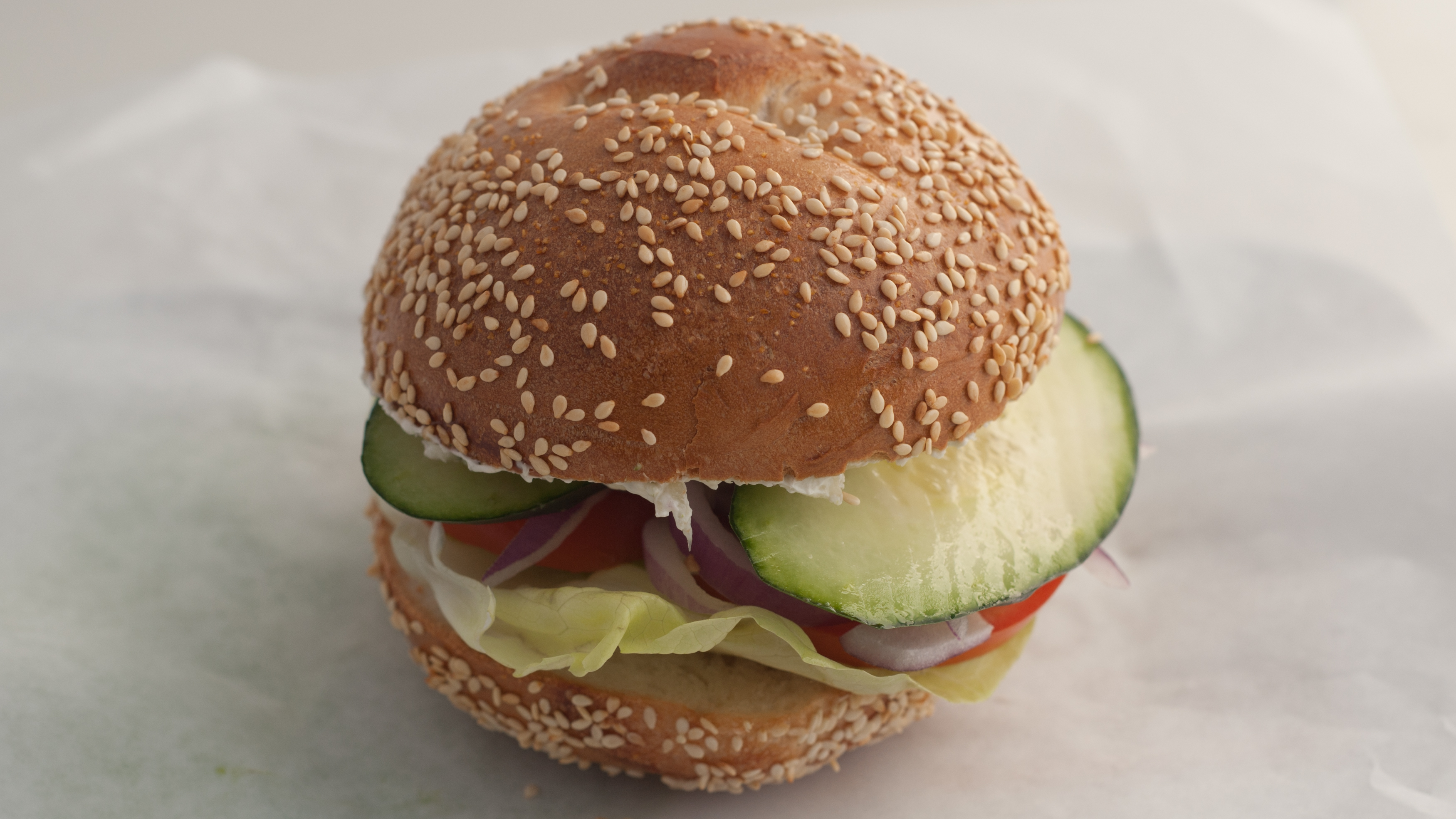 Order 20A. Vegetarian Delight food online from Bagel Place Cafe store, Sunnyvale on bringmethat.com