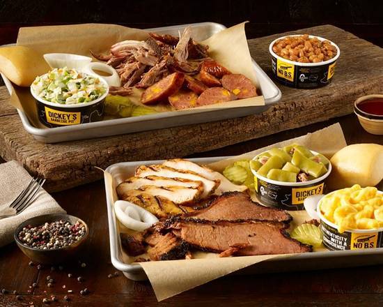 Order 2 Meat Plate food online from Dickey'S Barbecue Pit store, Las Vegas on bringmethat.com