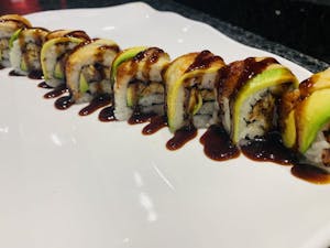 Order Eel Dragon Roll food online from The Jade Garden store, Lawrence on bringmethat.com