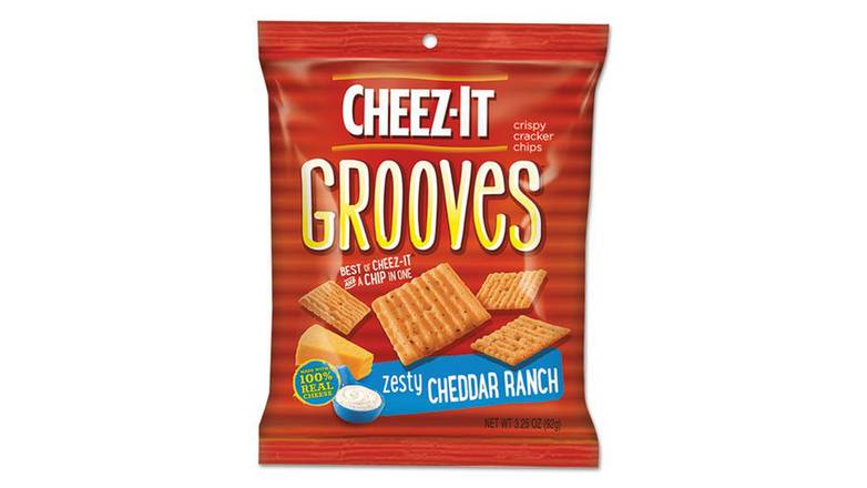 Order Sunshine Cheez-it Grooves Crackers, Zesty Ranch food online from Route 7 Food Mart store, Norwalk on bringmethat.com