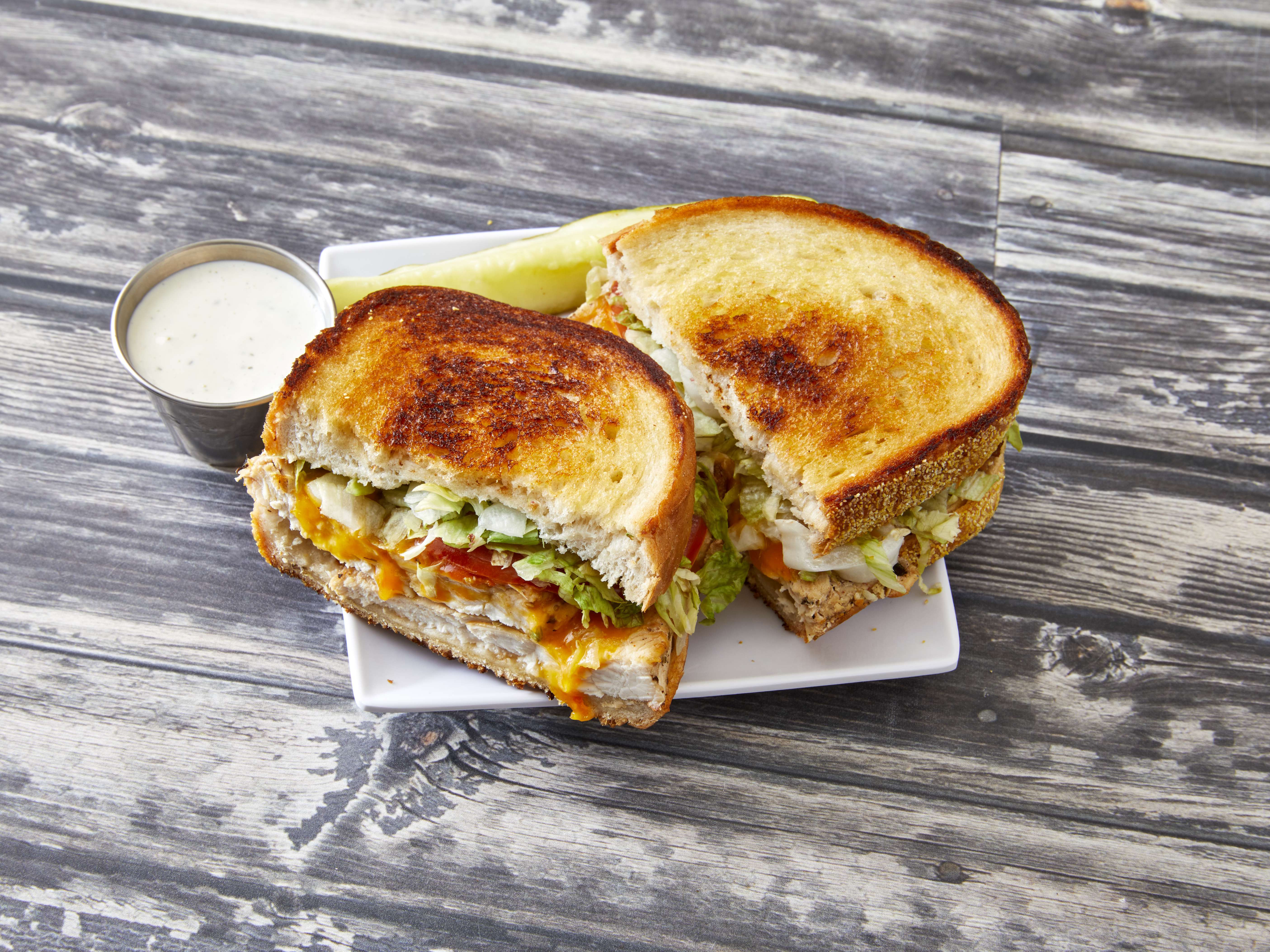 Order 22. Grilled Chicken Ranchero Sandwich food online from Metro Deli & Grill store, Southfield on bringmethat.com