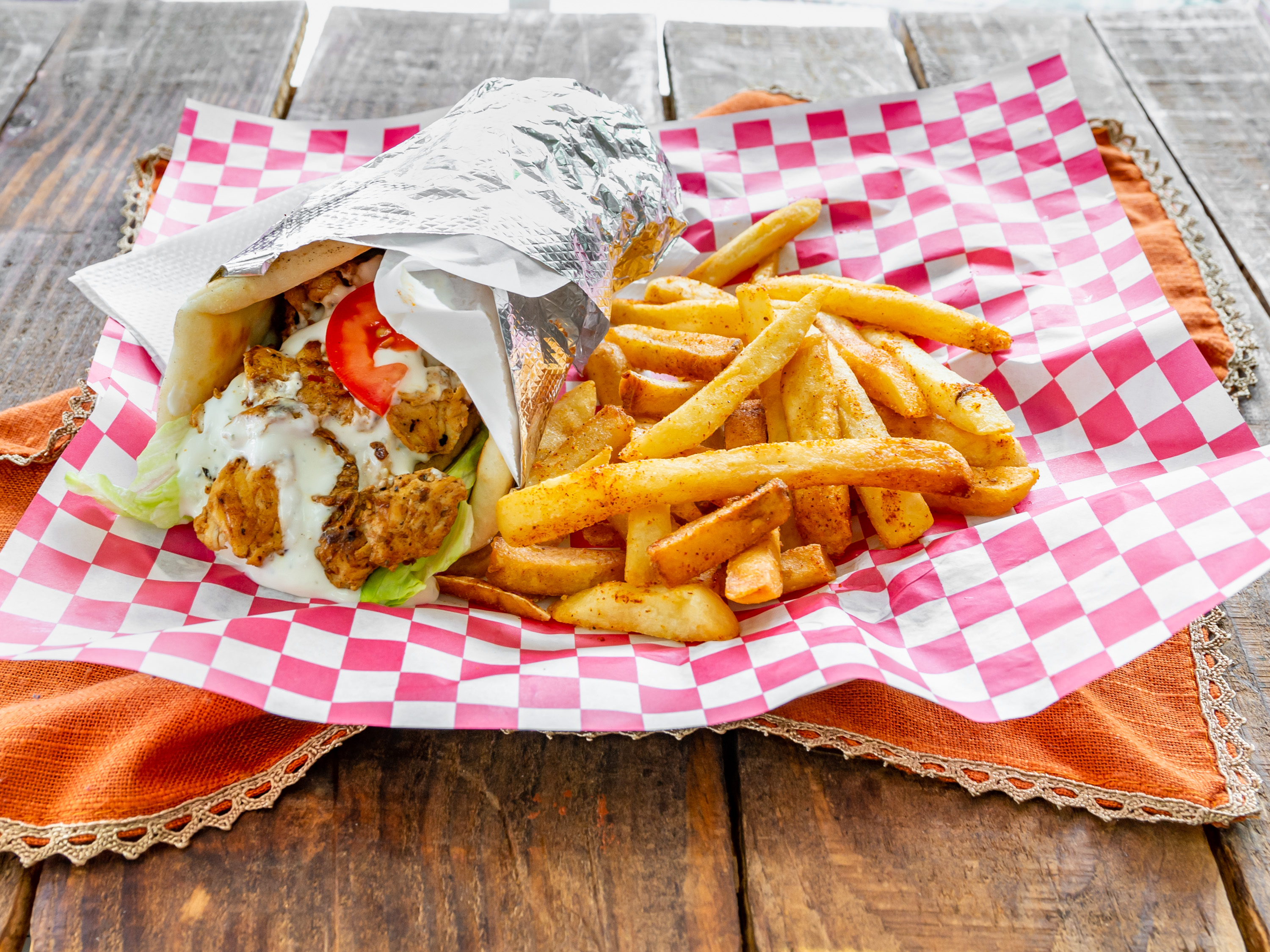 Order Gyro with Rice Plate food online from International food market store, Jackson on bringmethat.com