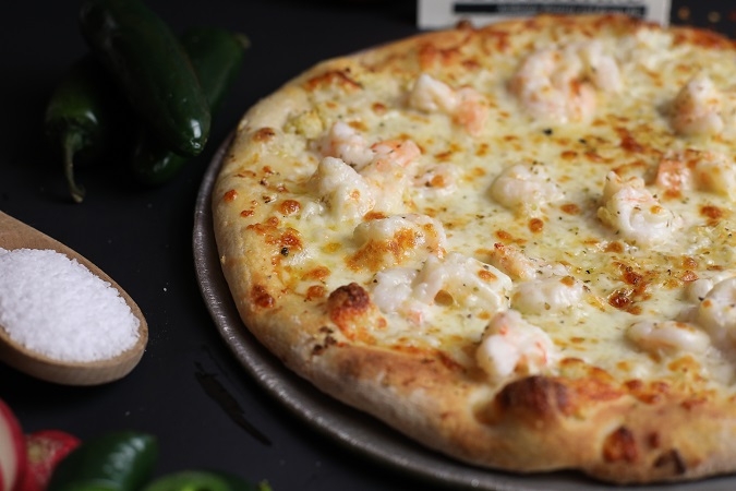 Order Shrimp Scampi Pizza food online from The Brickyard store, Woburn on bringmethat.com