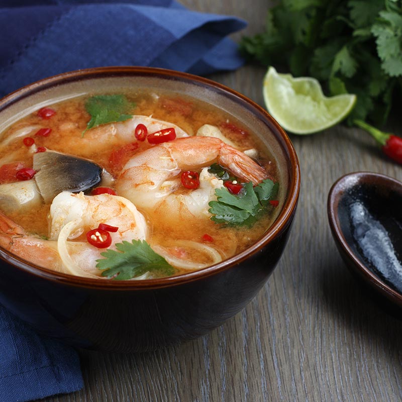 Order S1. Tom Yum Soup food online from Thai 2 Go store, Columbus on bringmethat.com