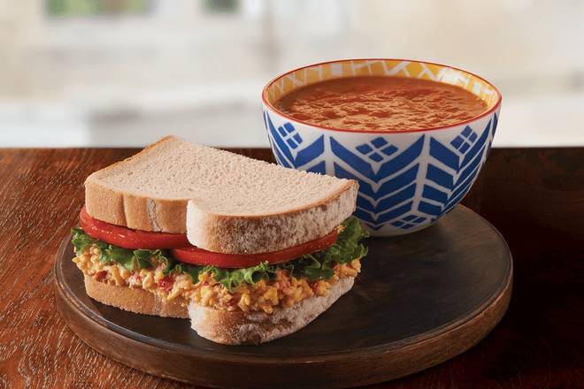 Order Half Sandwich & Cup of Soup food online from Chicken Salad Chick store, Jonesboro on bringmethat.com