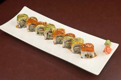 Order DRAGON ROLL food online from Sushi Zushi store, Dallas on bringmethat.com