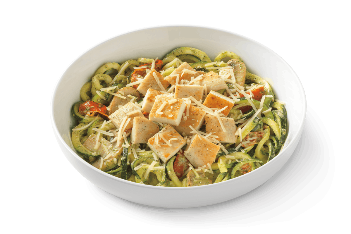 Order Zucchini Pesto with Grilled Chicken food online from Noodles & Company store, Hagerstown on bringmethat.com