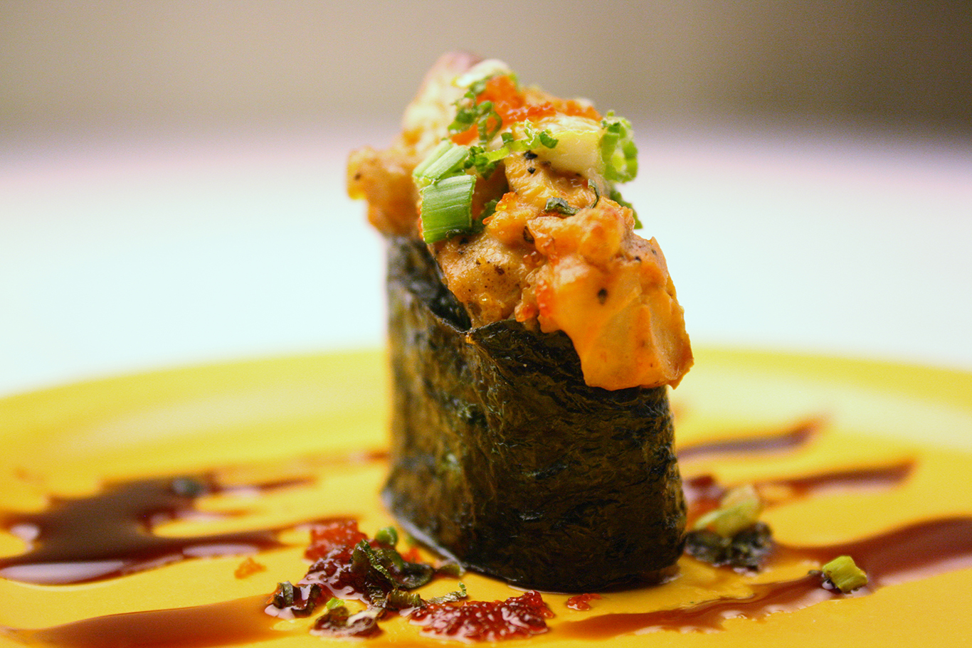 Order Spicy Albacore Volcano Nigiri food online from Sushi Katsu store, Lakewood on bringmethat.com