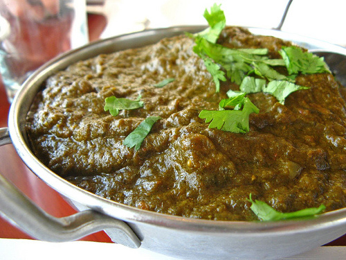 Order Beef Palak  food online from Taj Mahal Indian Restaurant store, Dallas on bringmethat.com